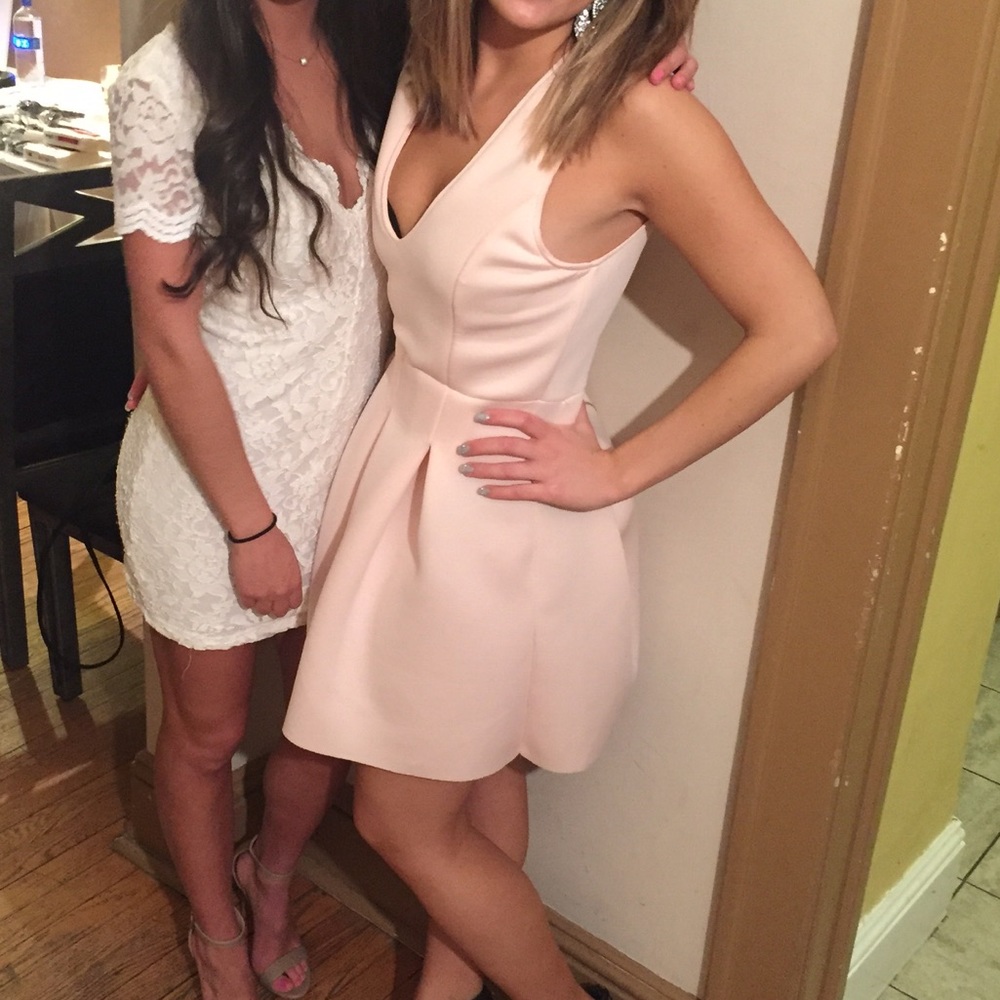 Peach Charlotte Russe cocktail dress
